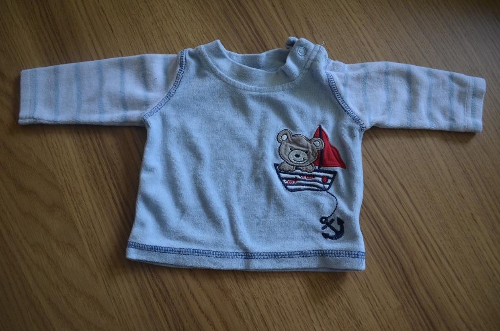 Lupilu truitje met beertje en boot blauw 50/56, Gebruikt, Ophalen of Verzenden, Lupilu, Truitje of Vestje