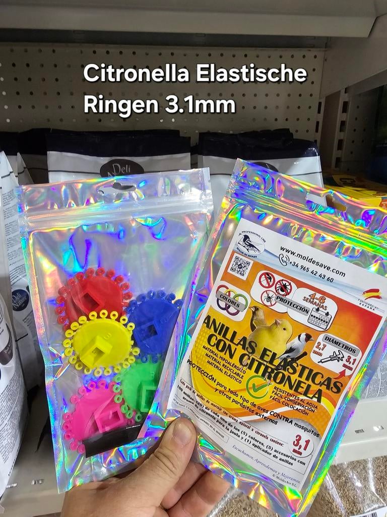 Citronella Elastische Ringen 3.1mm ( 100 Ringen + Pistool ), Ophalen