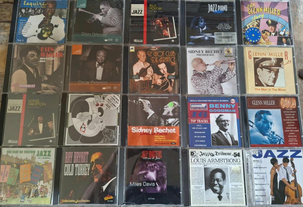 Lot 100 x Cd's - Jazz, Enlèvement ou Envoi, Utilisé, Jazz