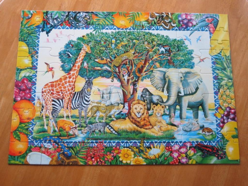 Een hele mooie puzzel African Kingdom, Ophalen of Verzenden, Meer dan 50 stukjes, Gebruikt