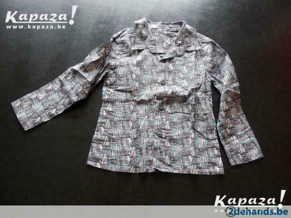 Hilde & Co : Grijs met groen hemd maat 92, Ophalen of Verzenden, Gebruikt, Jongen, Shirt of Longsleeve