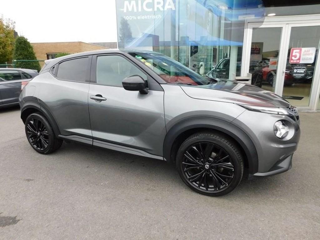 Nissan Juke 1.0 DIG-T ENIGMA  5 JAAR WAARBORG, Blauw, Bedrijf, 5 deurs, Stadsauto