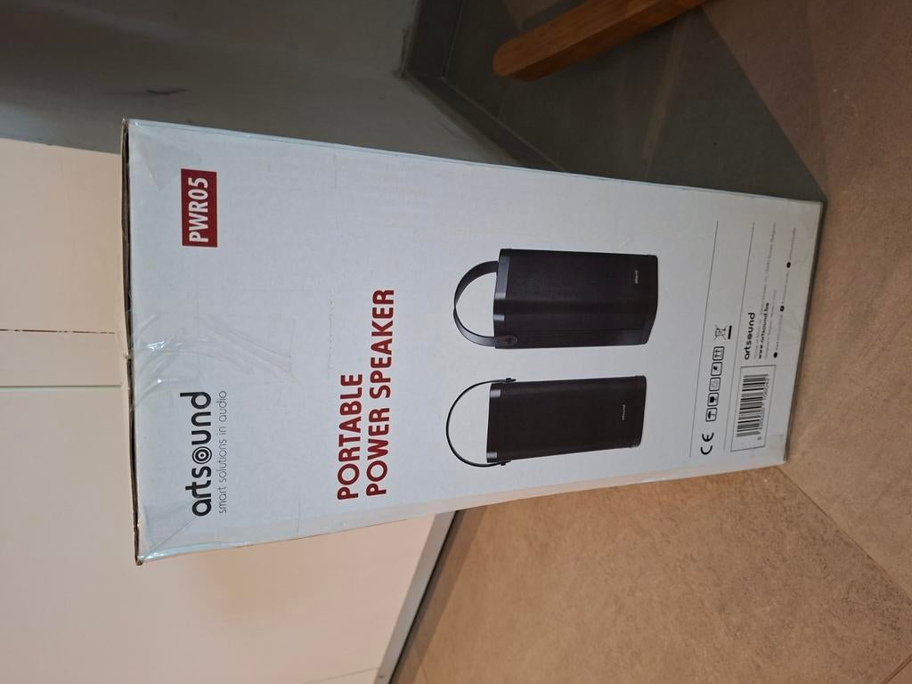 NIEUW - Portable power speaker artsound, Ophalen, Nieuw, 120 watt of meer