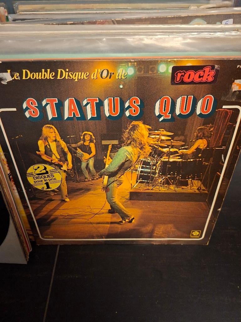 lp - status quo - le double disque d'or - 2lp - bak 4, Ophalen of Verzenden, Gebruikt