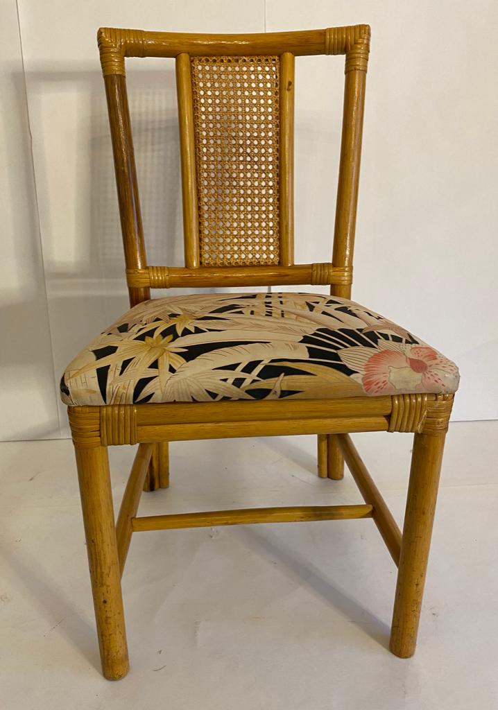 Vintage stoel van rieten en bamboe in zeer goede staat., Antiek en Kunst, Ophalen
