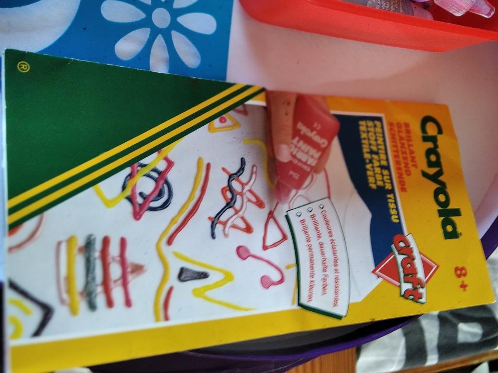 Crayola textielverf en mallen, Ophalen of Verzenden, Gebruikt