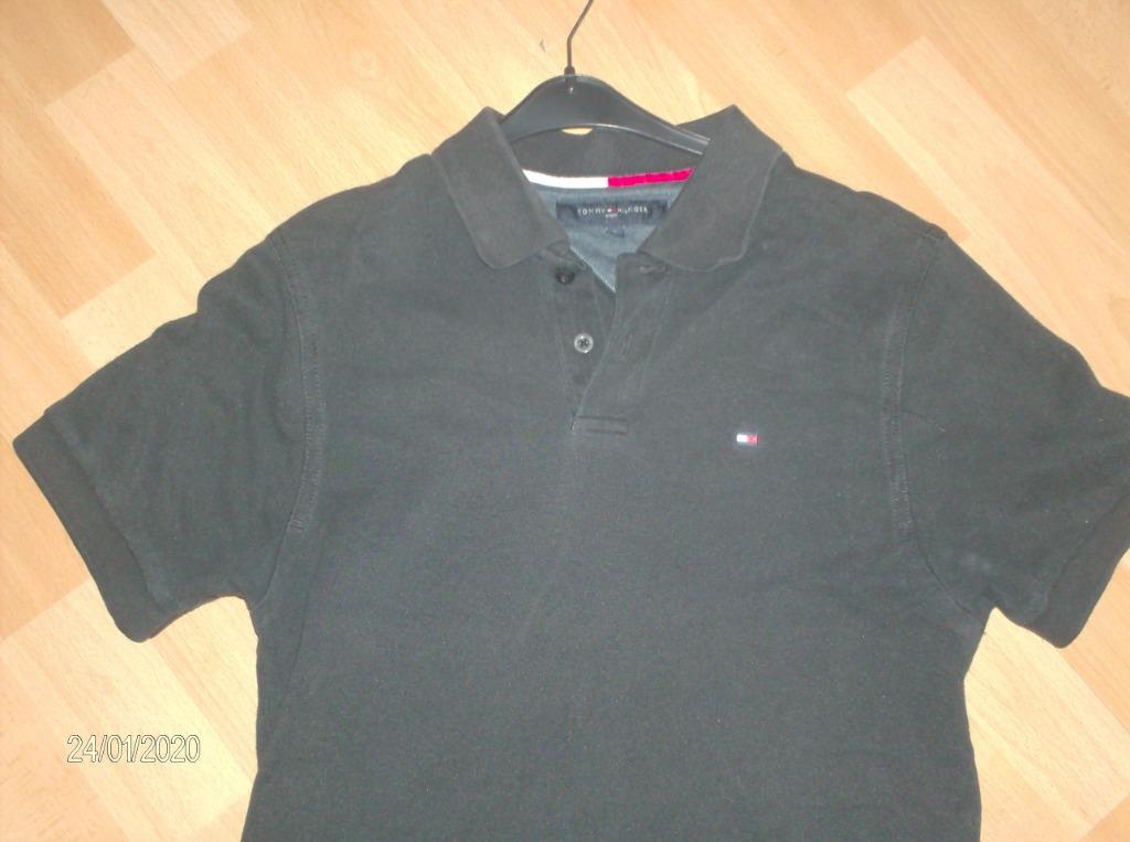 POLO ZWART MERK TOMMY HILFIGER – MAAT S Duur in aankoop, Zwart, Tommy Hilfiger, Ophalen of Verzenden, Gedragen