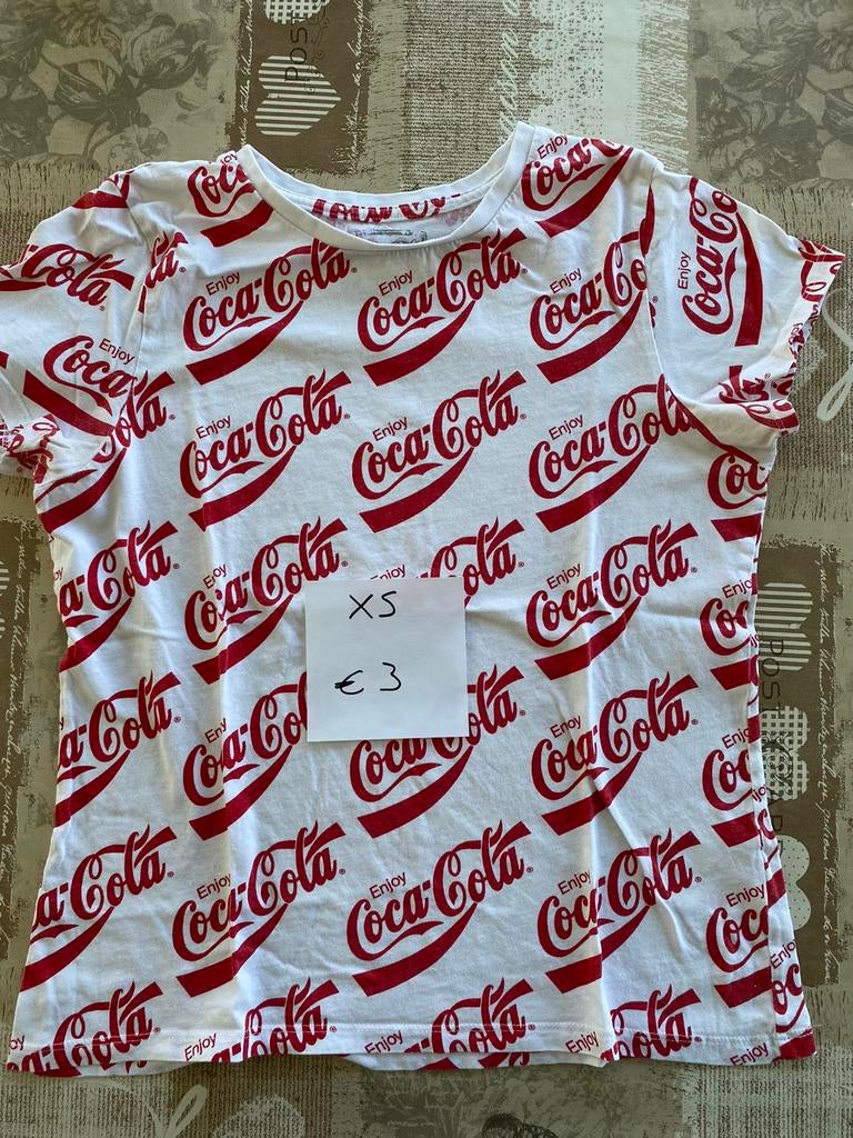 T-shirt coca - cola, Primark, Ophalen, Gedragen, Maat 34 (XS) of kleiner
