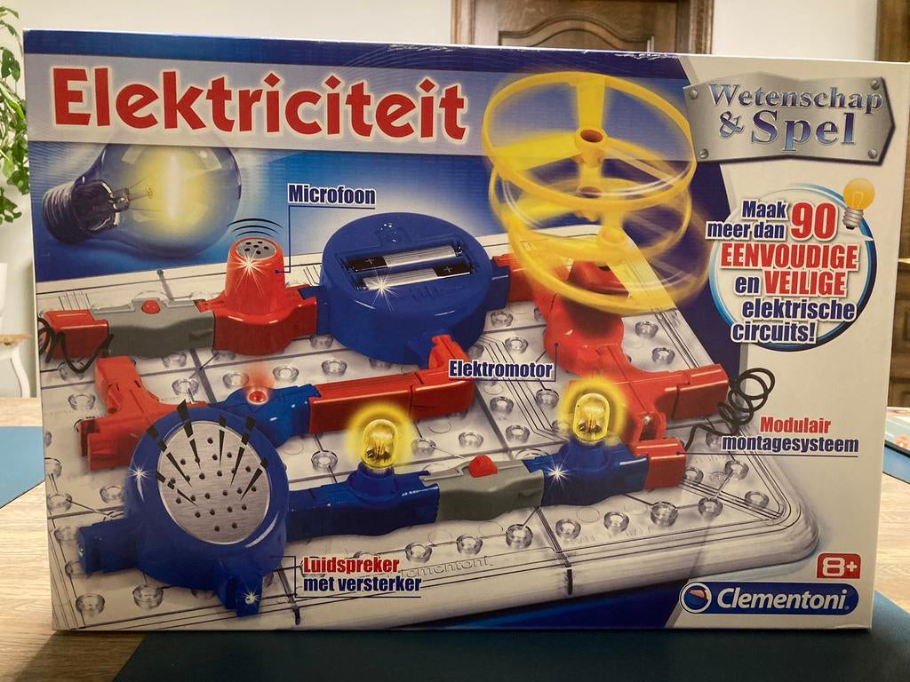 Wetenschap en spel: electriciteit Clementoni, Kinderen en Baby's, Speelgoed | Educatief en Creatief, Ophalen of Verzenden, Zo goed als nieuw