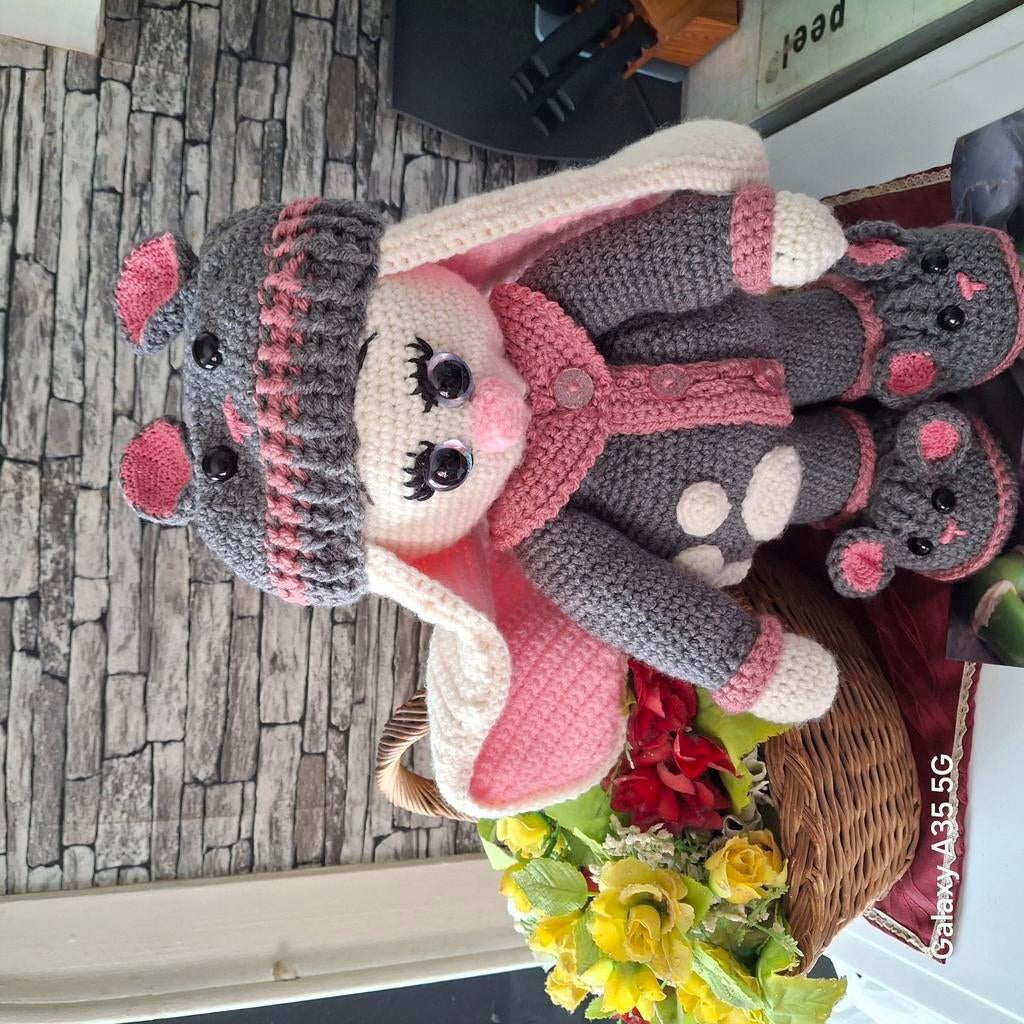 Lapin en peluche avec costume de souris, Enlèvement ou Envoi, Neuf