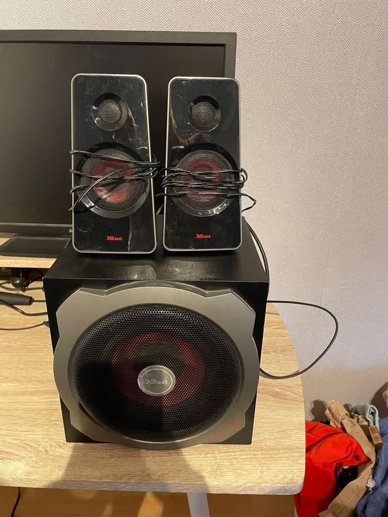 Trust GXT38 PC speaker, Audio, Tv en Foto, Luidsprekerboxen, Gebruikt, Subwoofer, Minder dan 60 watt, Ophalen