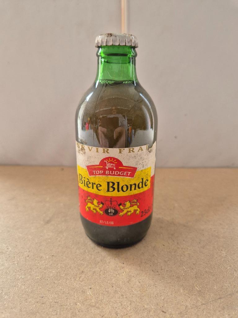 Bouteille de bière Bière Blonde Top Budget, Enlèvement ou Envoi, Utilisé, Bouteille(s), Autres marques