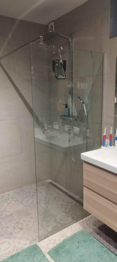 PAROI DE DOUCHE A L ITALIENNE COMPLETE 90X200, Ophalen, Gebruikt