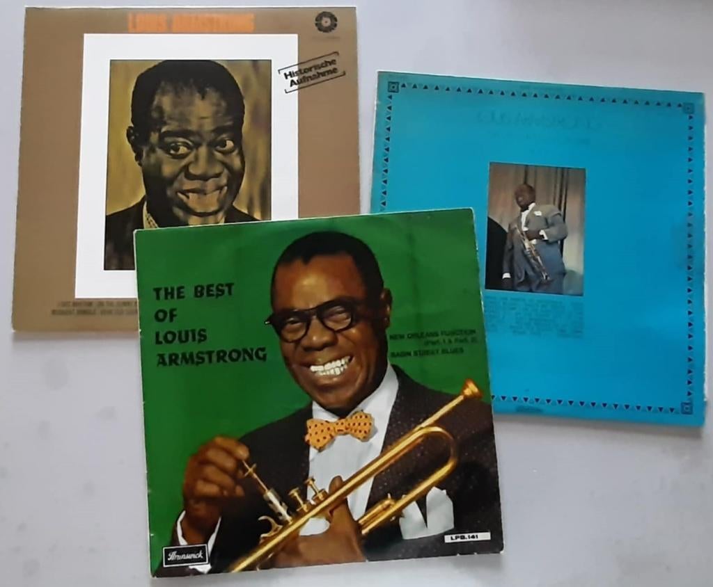 lot de 3 vinyles 33 tours - Armstrong, Enlèvement, Utilisé