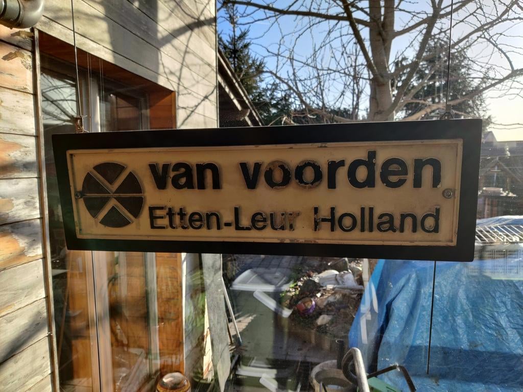 Naambord     60cm op 15 cm, Ophalen of Verzenden