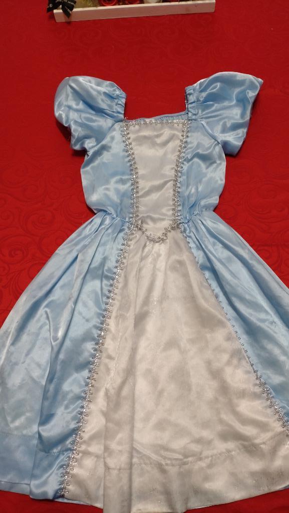 Déguisement princesse imitation Elsa Reine des neiges robe f, Enlèvement, Utilisé, 110 à 116, Fille