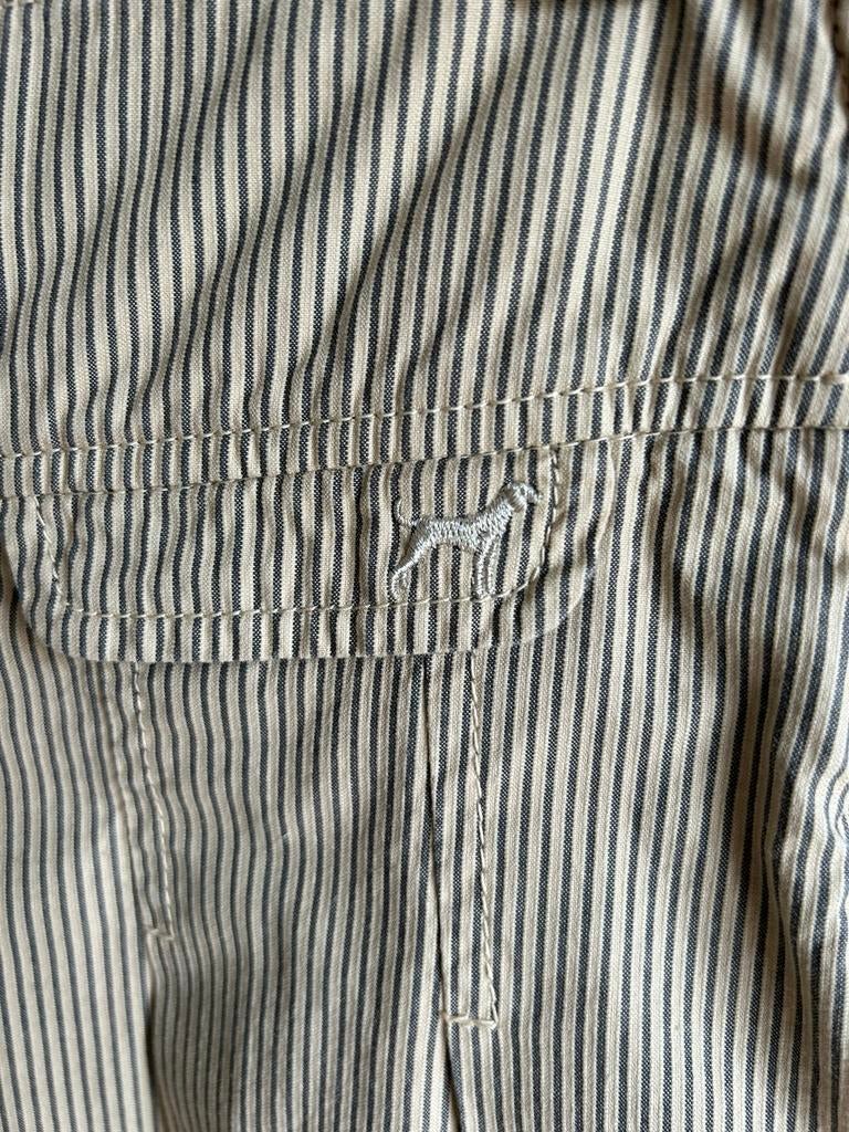 Jupe Donaldson beige lignes marines 36, Comme neuf