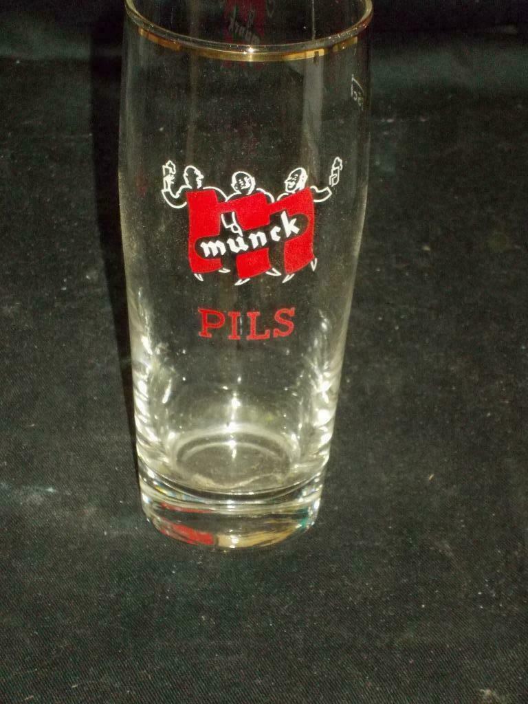 Bierglazen..Munck Pils.De Gomme.Ruddervoorde. D 122, Enlèvement ou Envoi, Utilisé, Verre ou Verres, Autres marques