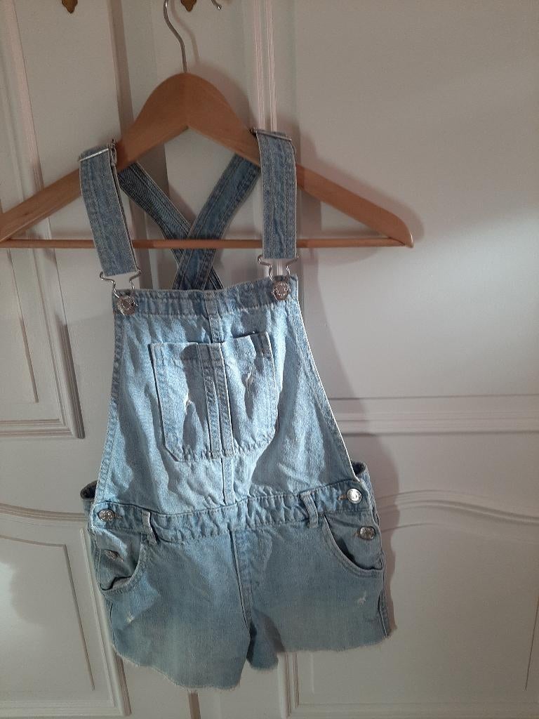 salopette uit jeans maat 140, Ophalen, Gebruikt, Meisje, Overige typen
