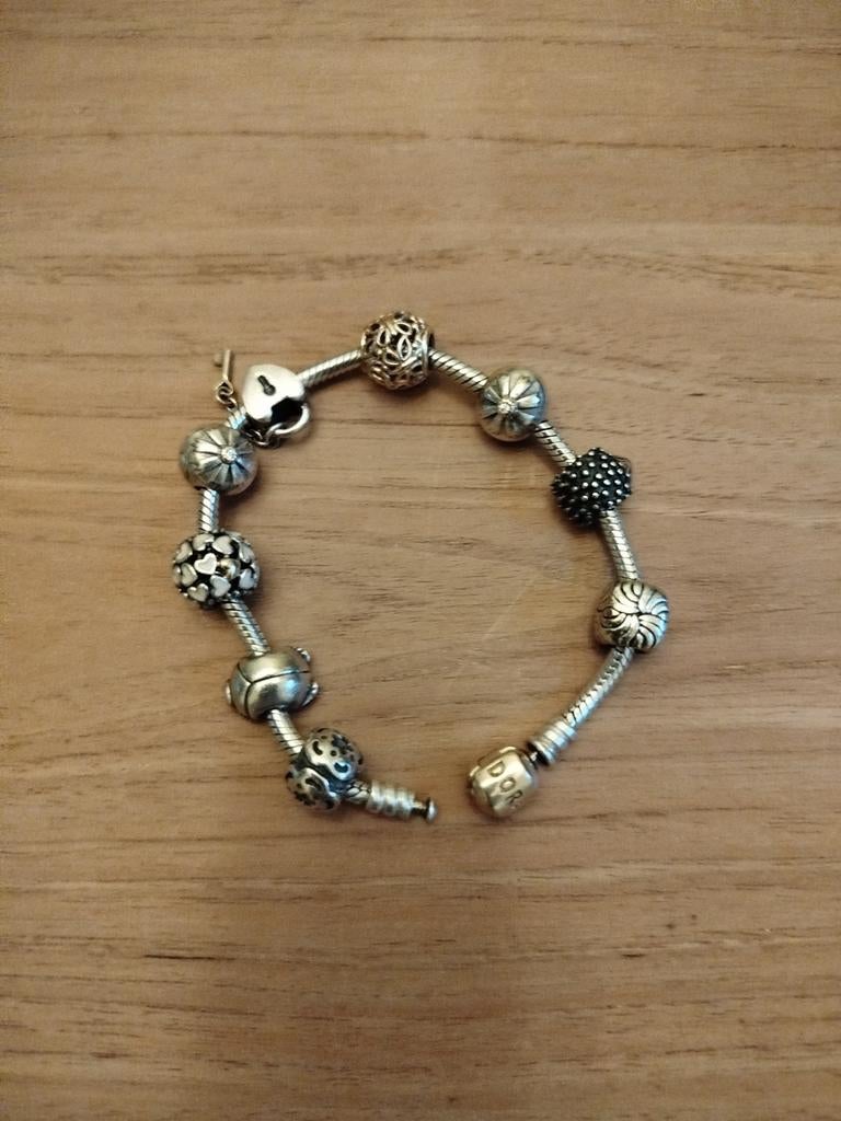 Bracelet Pandora, Bijoux, Sacs & Beauté, Enlèvement, Comme neuf, Argent, Argent