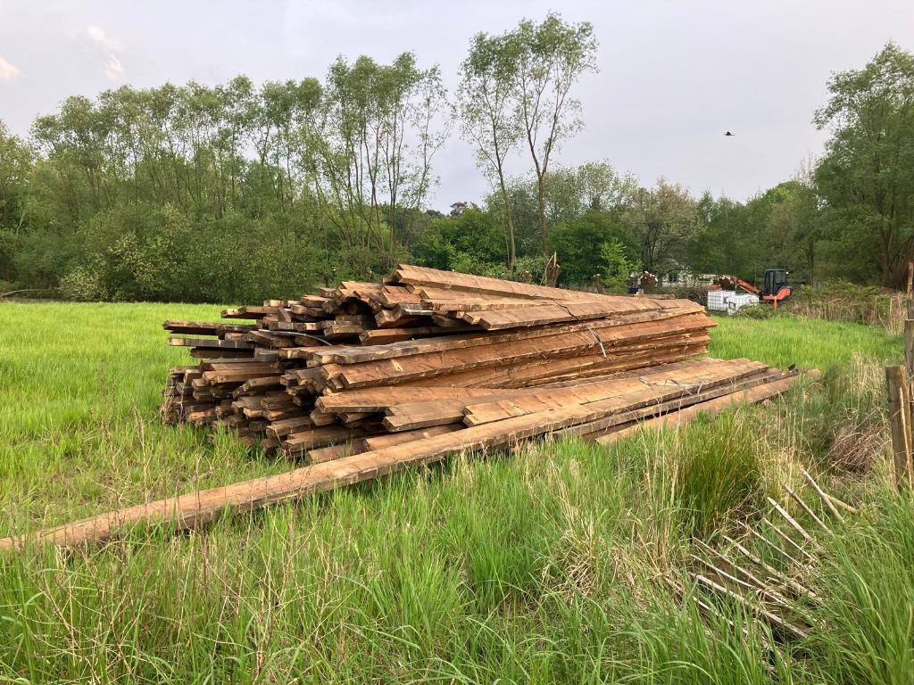 Balken, juffers, planken, kepers, afbraakmaterialen, Ophalen, Gebruikt, 300 cm of meer, Balk