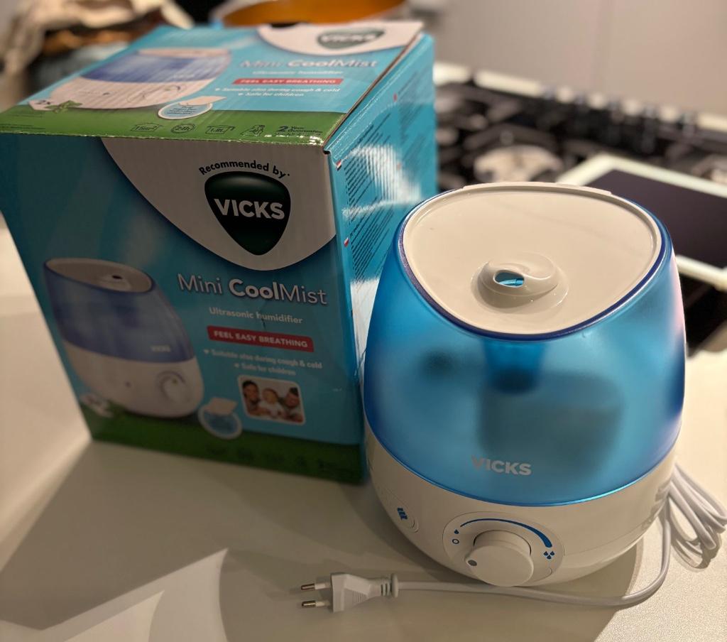 Vicks Mini CoolMist Luchtbevochtiger - amper 1x aan gezet, Enlèvement ou Envoi, Comme neuf, Humidificateur
