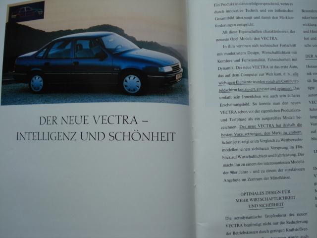Opel Vectra Produktinformation 1988 Brochure Catalogue Prosp, Verzenden, Gelezen, Opel