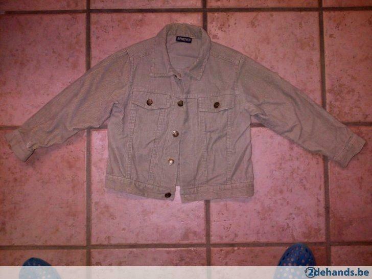 Fluwelen jas in jeansmodel maat 116 vr jongen, Gebruikt, Jas