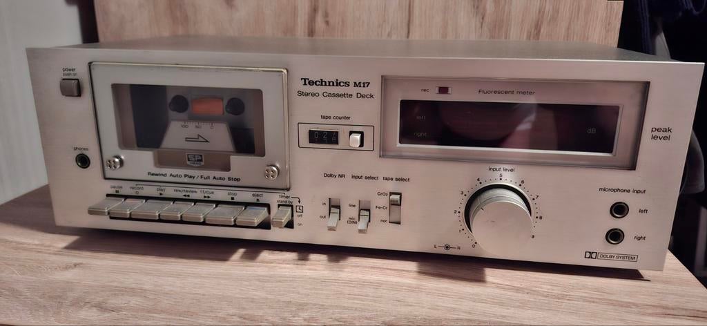 TECHNICS RS-M17. VINTAGE STEREO CASSETTEDECK., Audio, Tv en Foto, Ophalen