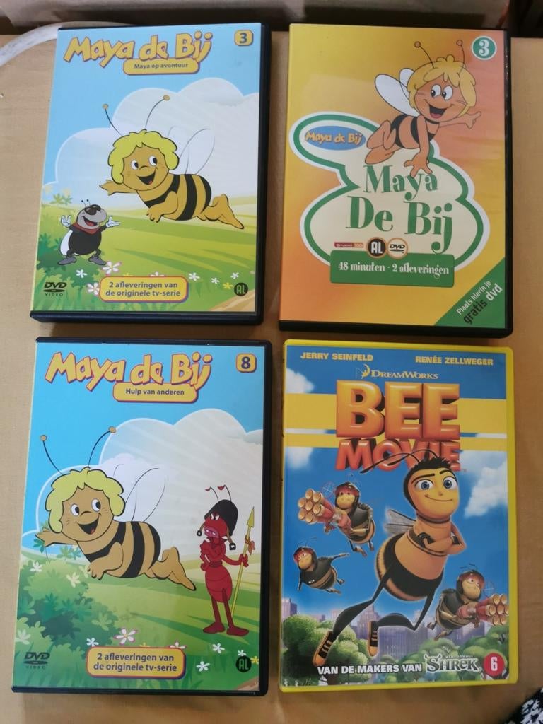 3 X Maya de Bij + Bee Movie, Ophalen of Verzenden, Zo goed als nieuw