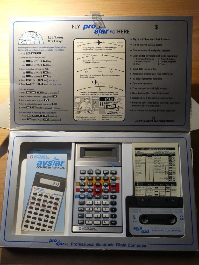 Jeppesen Sanderson ProStar Pro Star Aviation Calculator, Box, Ophalen, Zo goed als nieuw