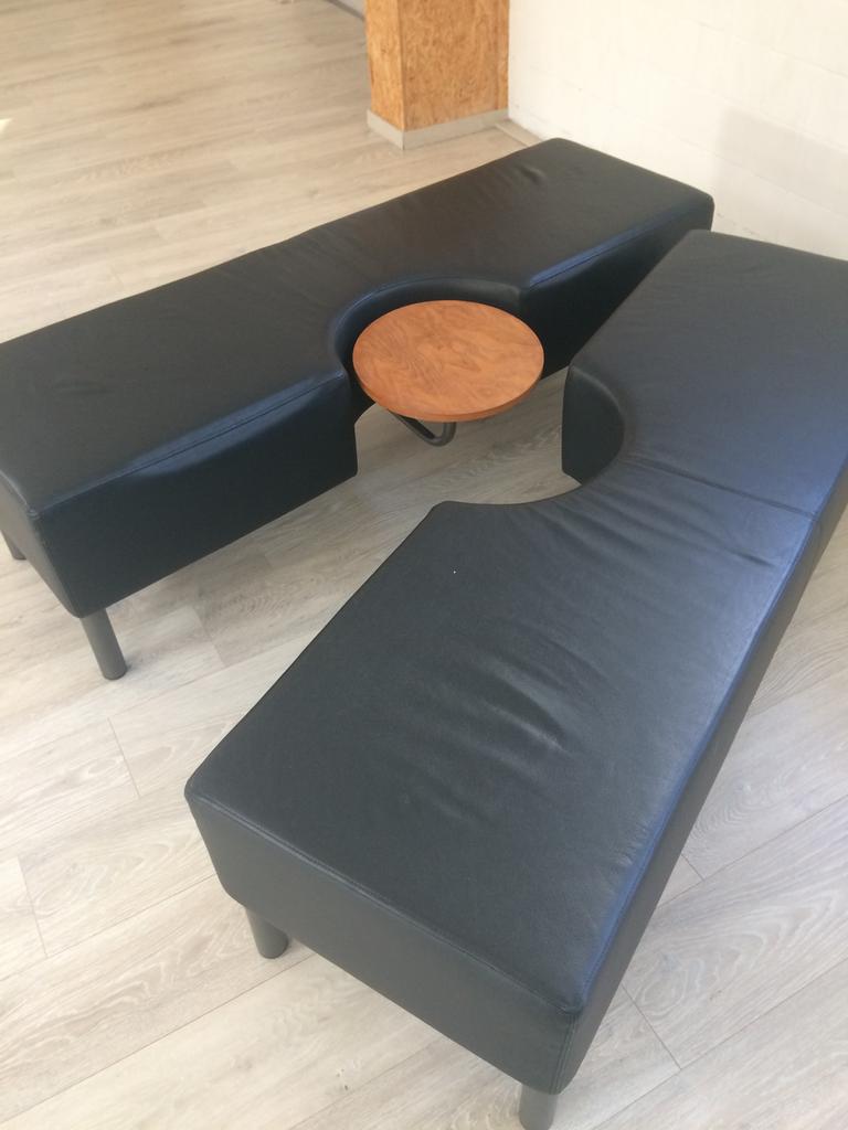 Drisag design lederen koffiehoek, Maison & Meubles, Canapés | Coins salons complets, Utilisé, Enlèvement