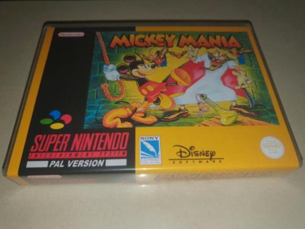 Mickey Mania SNES Game Case, Verzenden, Zo goed als nieuw