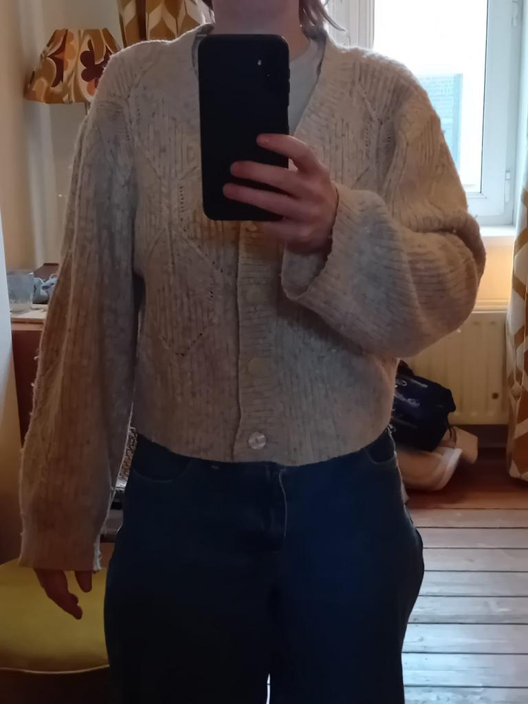 Beige wollen pull (M), Kleding | Dames, Ophalen of Verzenden, Gedragen, Maat 38/40 (M), Beige