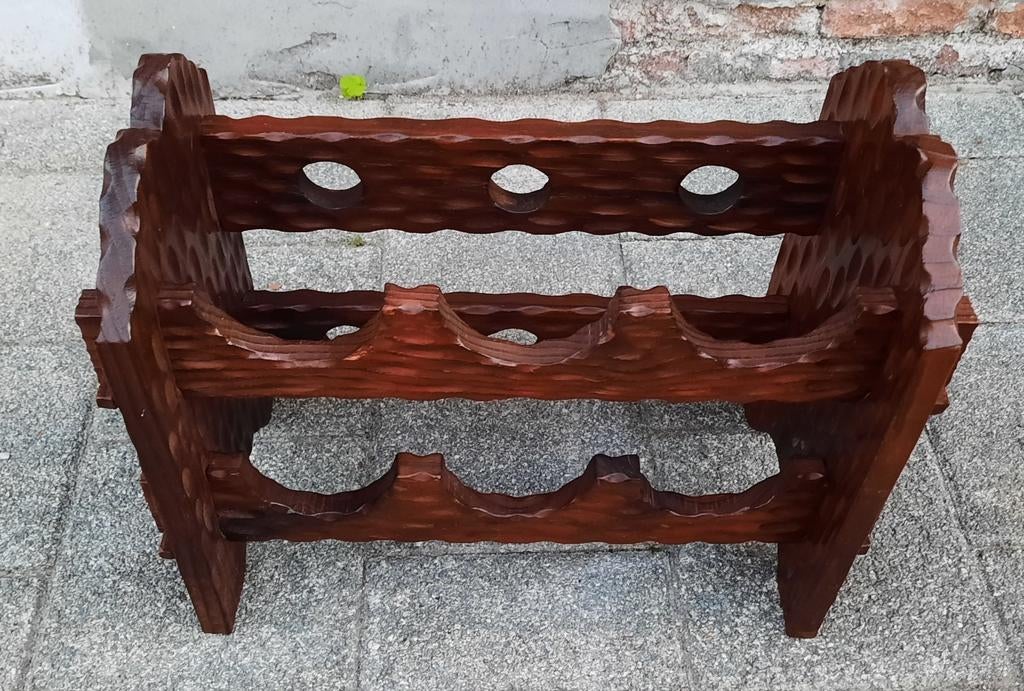 Antieke houten wijn/drank rek, Ophalen of Verzenden