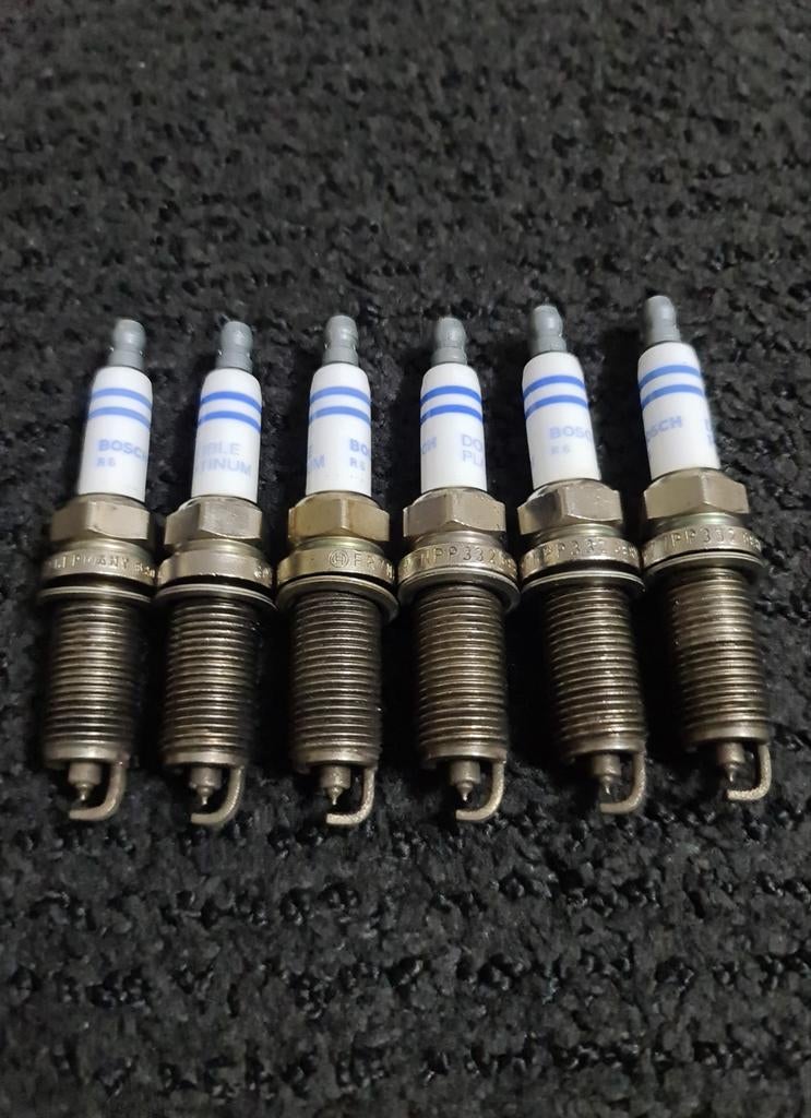 6 Bougies d'allumage BMW FR7NPP332 Bosch - Double Platinum, Gebruikt, BMW