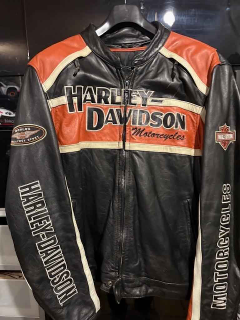 Harley davidson vest leder XL, Heren, Jas | leer, Harley Davidson, Ophalen of Verzenden