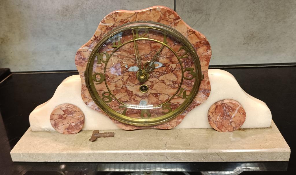 Marmeren tafelklok te koop., Ophalen of Verzenden