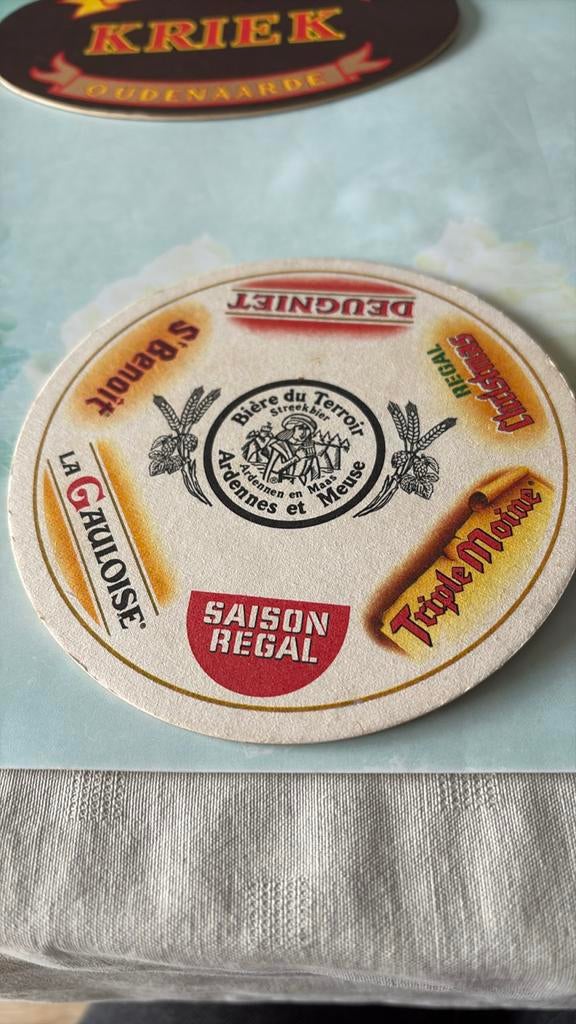 Ancien tapis à bière Bierre du terroir Ardennes et Meuse, Collections, Enlèvement ou Envoi, Comme neuf