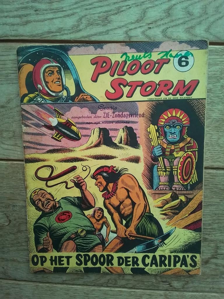Piloot storm op het spoor der caripa’s  sc, Boeken, Stripverhalen, Ophalen of Verzenden, Gelezen