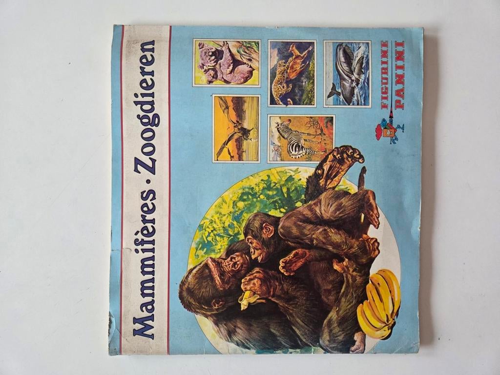 Page du livre d'autocollants sur les mammifères, Collections, Enlèvement ou Envoi, Comme neuf