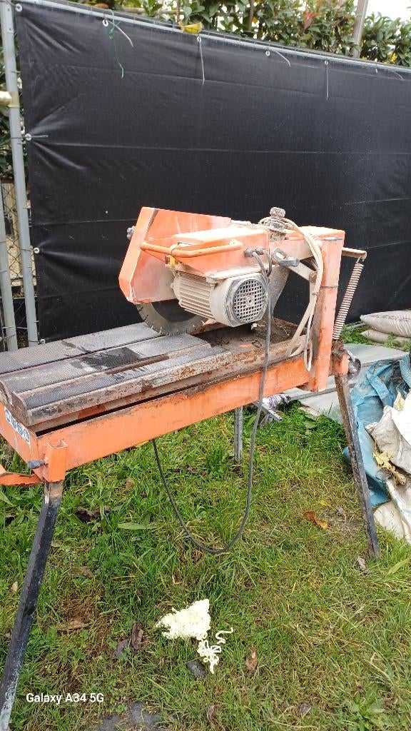 Steenzaag, Doe-het-zelf en Bouw, Gereedschap | Zaagmachines, Ophalen, Gebruikt, Overige typen
