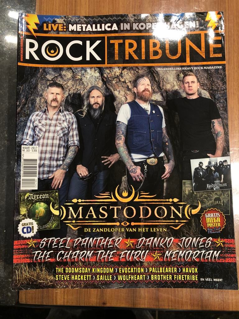 Rock Tribune - nr. 163 - maart 2017 - Mastodon, Ophalen, 1980 tot heden, Tijdschrift