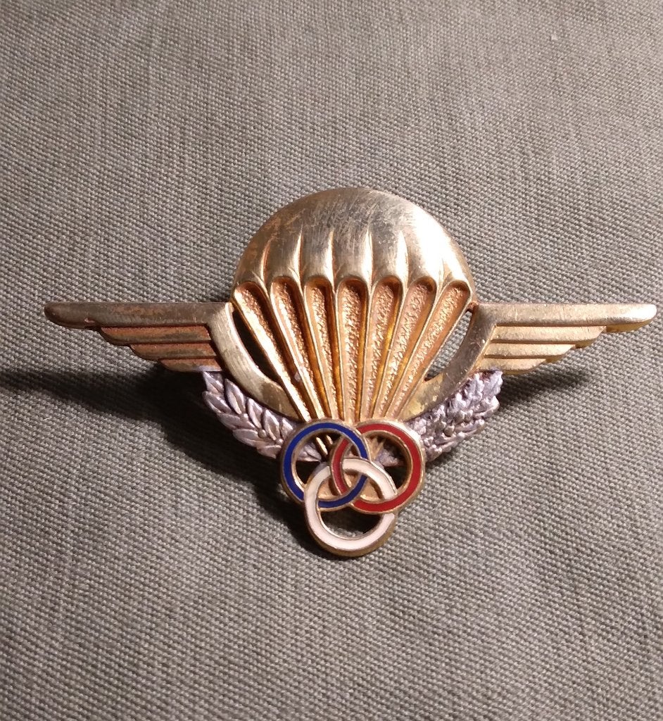FRANCE / BREVET PARA. MONITEUR DE SAUT., Collections, Envoi, Armée de terre, Emblème ou Badge