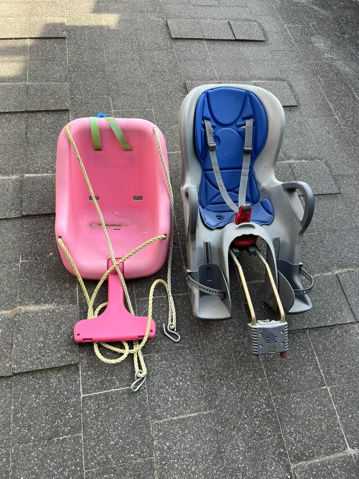 Gratis fietsstoel en schommelstoel, Fietsen en Brommers, Ophalen, Zo goed als nieuw