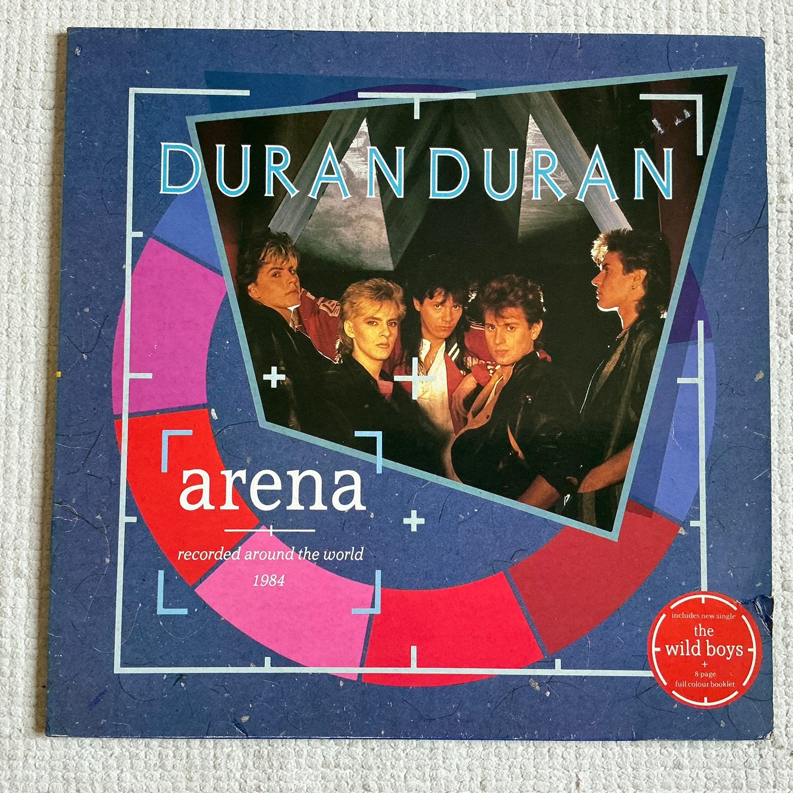 Duran Duran - Arena - elpee plus tekstboekje, LP, Gebruikt, Beschermende buitenhoes, Ophalen of Verzenden