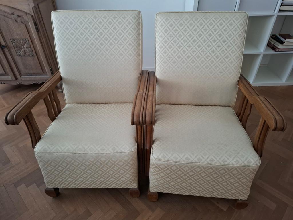 Sièges anciens, 2 pièces. Entièrement renouvelé., Maison & Meubles, Enlèvement