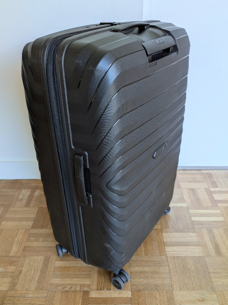 Valise Samsonite XL ultra légère noire, Bijoux, Sacs & Beauté, Valises, 70 cm ou plus, Plastique dur, Comme neuf, Enlèvement