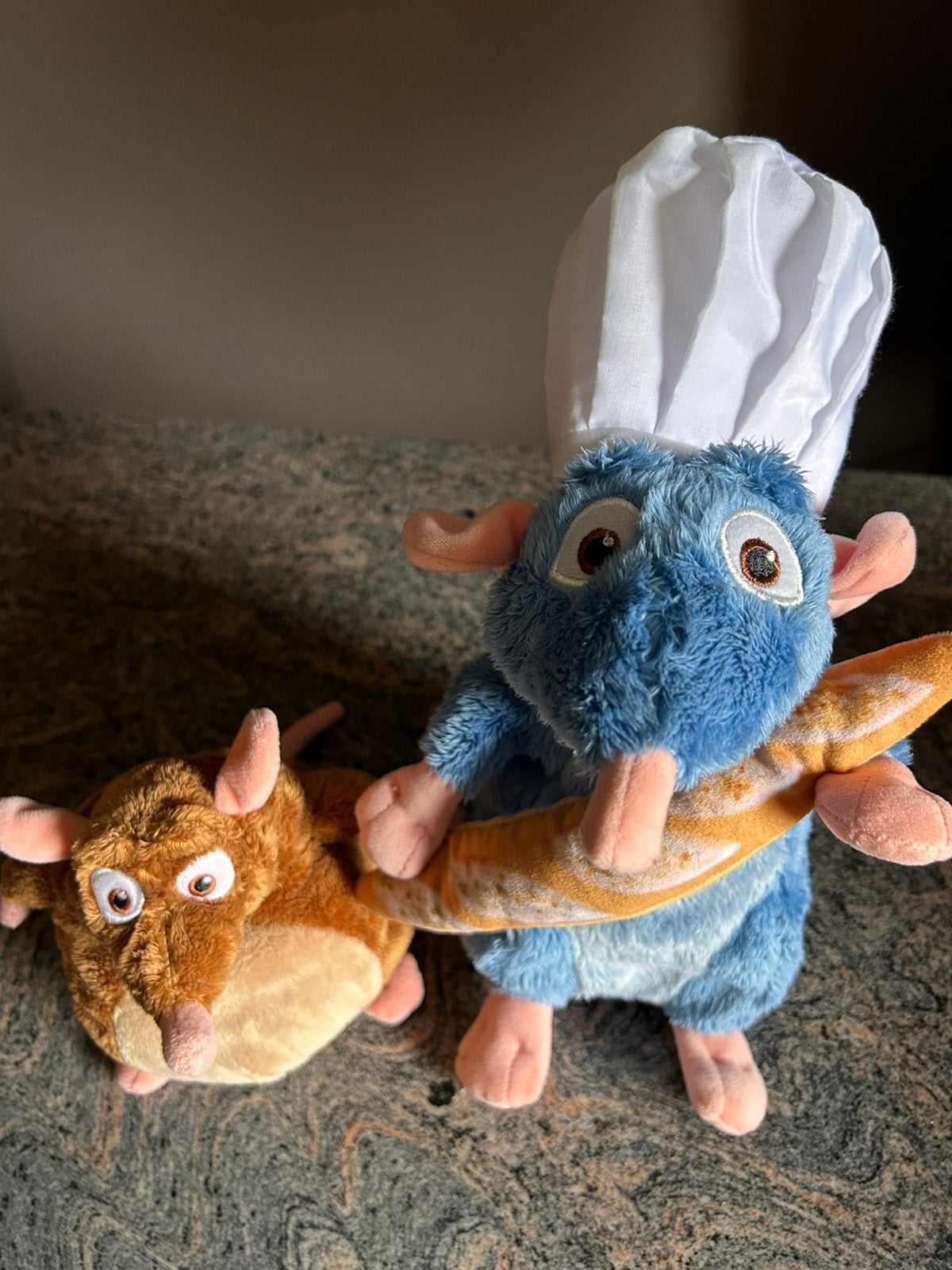 Ratatouille Remy en Emile knuffels, Verzamelen, Ophalen of Verzenden, Zo goed als nieuw