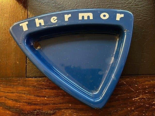 Cendrier Thermor émaillé vintage, Enlèvement